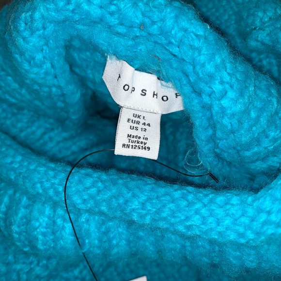 LAST M! NWT TopShop Mixed Stitch Roll Neck Sweater - Picture 9 of 10